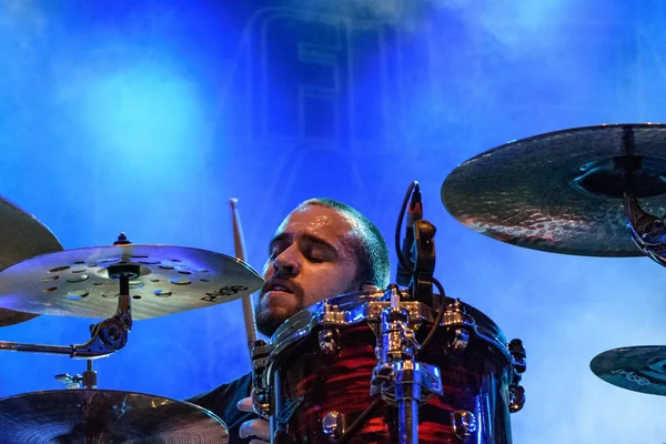 Bergamo Italië Augustus 2018 Braziliaanse Heavy Metal Band Sepultura Presteert — Stockfoto