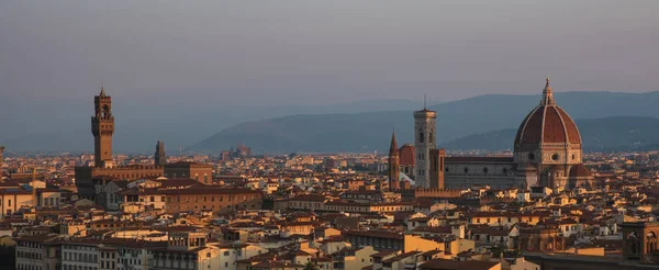 Vue Sur Ville Florence Tôt Matin Paysage Urbain Toscan Image — Photo