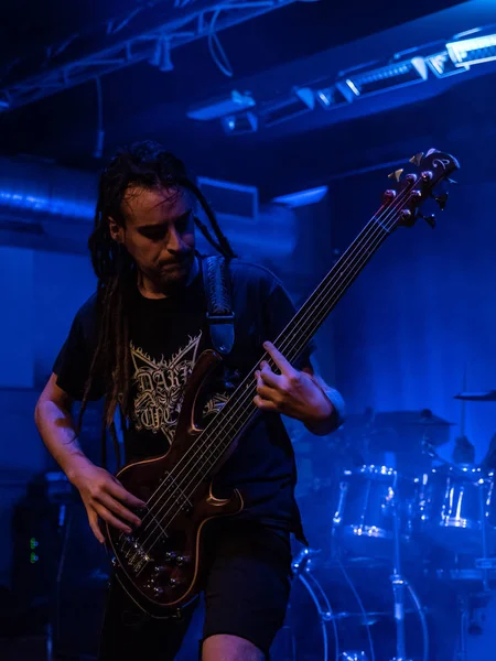 Bergamo Itália Agosto 2018 Banda Italiana Death Metal Melódico Black — Fotografia de Stock