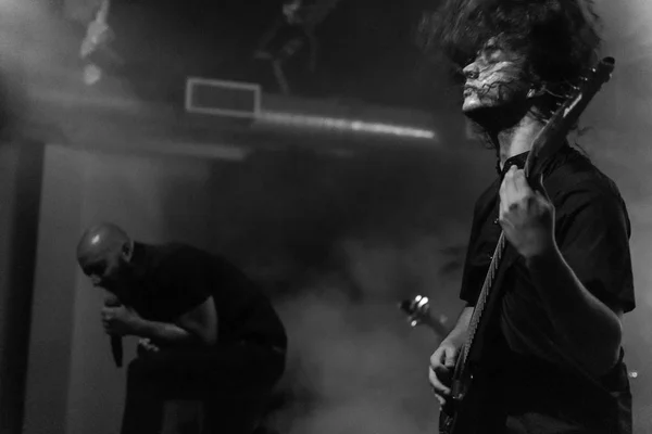Bergame Italie Août 2018 Groupe Italien Death Metal Hideous Divinity — Photo