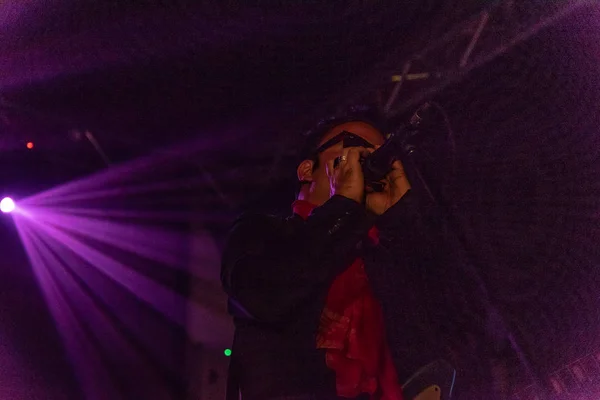 意大利米兰 2018年9月12日 美国独立摇滚乐队水星 Serraglio 在音乐俱乐部演出 Brambilla 西蒙妮现场新闻摄影师 — 图库照片