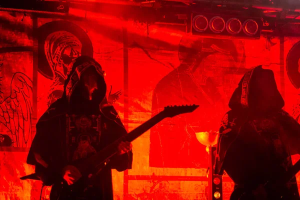 Pavia Italië September 2018 Poolse Black Metalband Batushka Presteert Dagda — Stockfoto