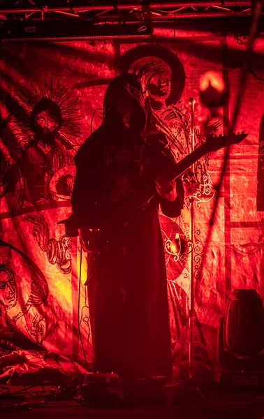 Pavia Italy September 2018 Polish Black Metal Band Batushka Performs — Stock Photo, Image