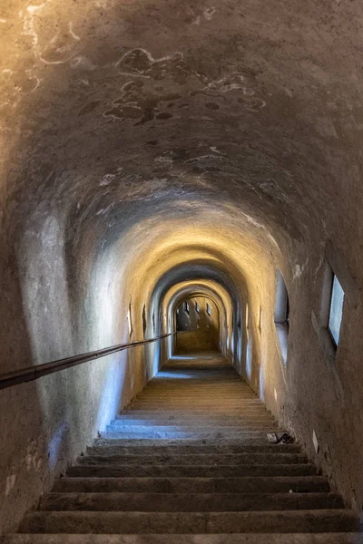 Tunnel Leading Prisons Medieval Fort Vertical Image — Stock Photo, Image