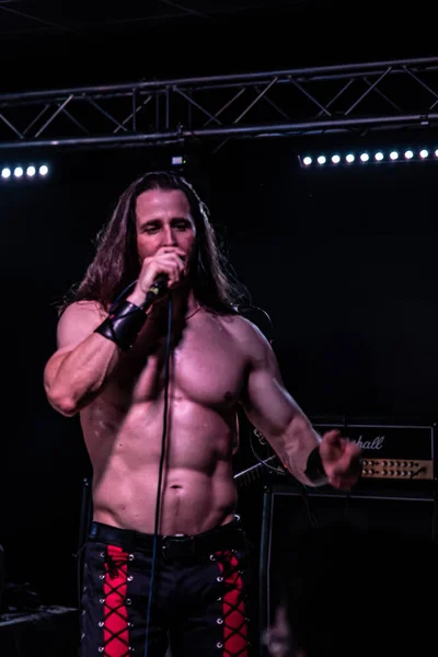 Milán Italia Octubre 2018 Banda Estadounidense Heavy Metal Riot Actúa — Foto de Stock