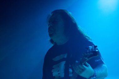 Milan, İtalya - 30 Ekim 2018: Alman rock müzik projesi Michael Schenker Fest canlı müzik kulübünde (Mi) gerçekleştirir. Brambilla Simone canlı haber fotoğrafçı