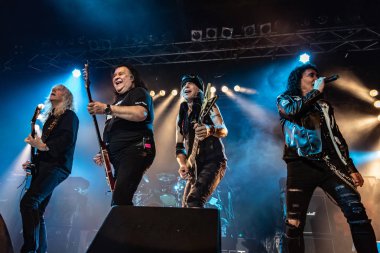 Milan, İtalya - 30 Ekim 2018: Alman rock müzik projesi Michael Schenker Fest canlı müzik kulübünde (Mi) gerçekleştirir. Brambilla Simone canlı haber fotoğrafçı