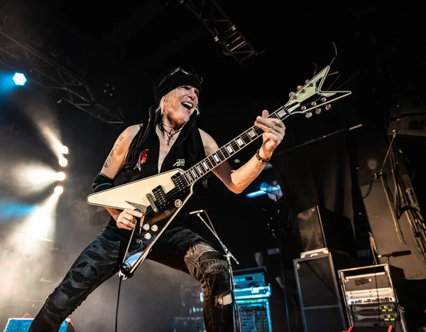 Milan, İtalya - 30 Ekim 2018: Alman rock müzik projesi Michael Schenker Fest canlı müzik kulübünde (Mi) gerçekleştirir. Brambilla Simone canlı haber fotoğrafçı