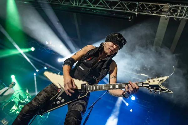 Milan, İtalya - 30 Ekim 2018: Alman rock müzik projesi Michael Schenker Fest canlı müzik kulübünde (Mi) gerçekleştirir. Brambilla Simone canlı haber fotoğrafçı