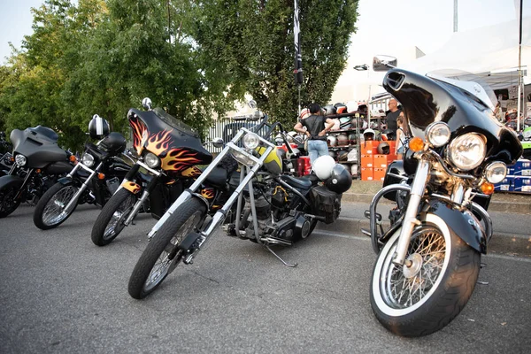 Fiesta anual de motos llamada FESTA BIKERS en Colonia al Serio  ( — Foto de Stock