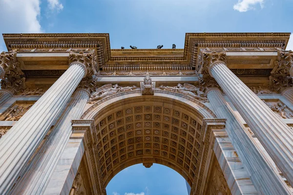 Arco Della Pace Historisch Monument Van Stad Milaan Italië Stockfoto
