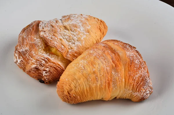 Sfogiatella Típica Pastelería Napolitana Nápoles Italia —  Fotos de Stock