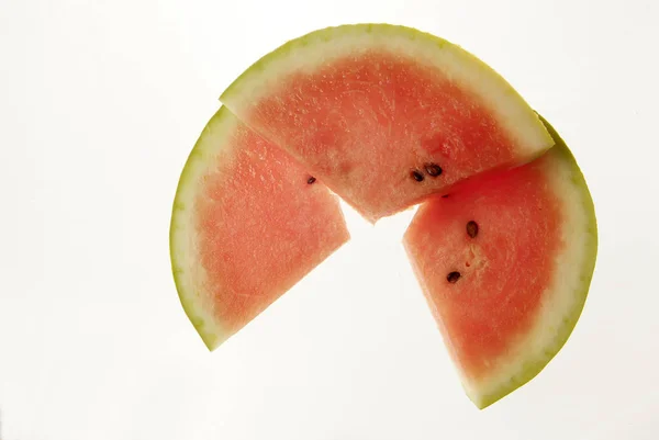 Semangka diisolasi pada latar belakang putih. — Stok Foto