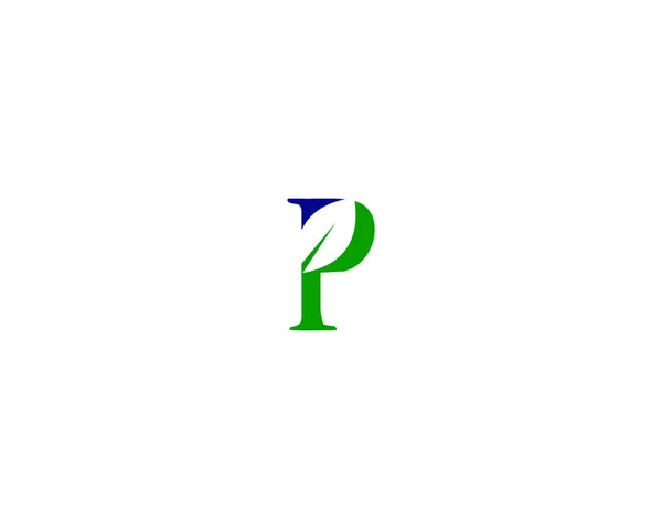 是字母和叶的组合形式的符号 — 图库矢量图片