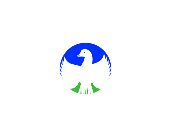 Símbolo Associado Animais Especialmente Aves — Vetor de Stock