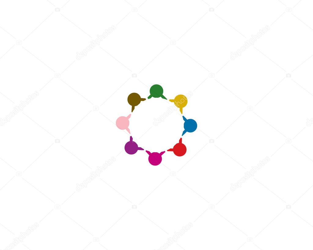 Is a symbol related to social, humanitarian, cooperation, teamwork, business, charity or foundation