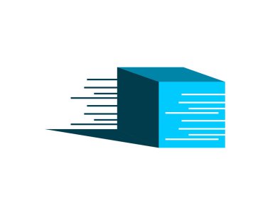 Hızlı kutusu simgesini Logo tasarım öğesi