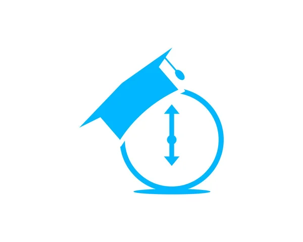 Elemento Diseño Logotipo Icono Tiempo Educación — Archivo Imágenes Vectoriales