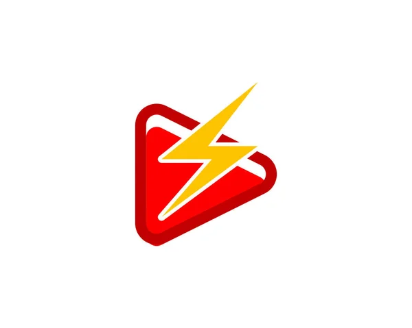 Speel Elektrische Pictogram Logo Design Element — Stockvector