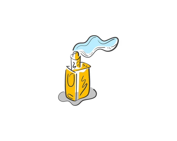 Logotipo Tienda Cinta Barra Vapor Logotipo Del Vaporizador — Vector de stock