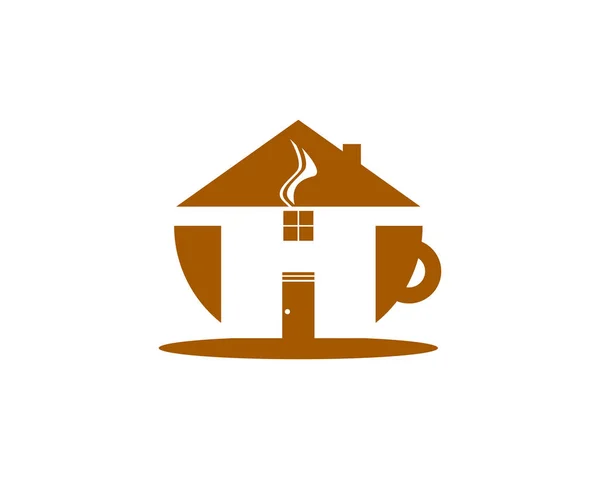 Coffee Cafe Logo Design Template — Stock Vector