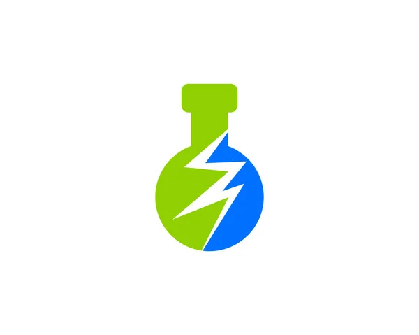Elektrische Wetenschap Pictogram Logo Design Element — Stockvector