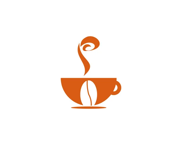 Feijão Café Logotipo Vetor —  Vetores de Stock