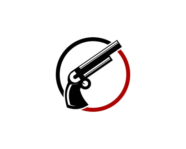 Waffen Logo Design Vektor Vorlage — Stockvektor