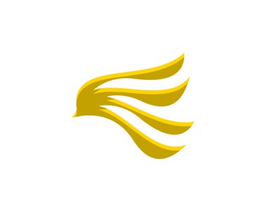 Kanat logosu şablon vektör ikonu tasarımı