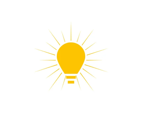 Lampa Symbol Logotyp Mall Vektor Design — Stock vektor