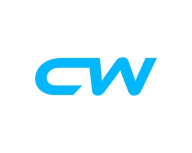 CW mektup Logo tasarım şablonu öğesini