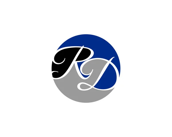 Första Bokstaven Logo Malldesign — Stock vektor