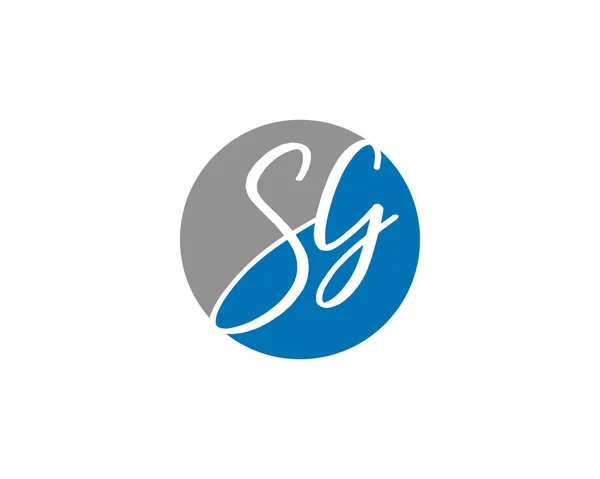 Başlangıç Harfi SG Logo Şablonu Tasarımı