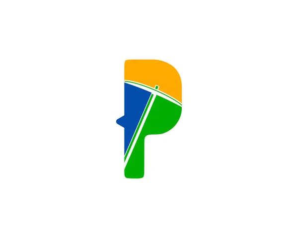 Lettera Logo Mining — Vettoriale Stock