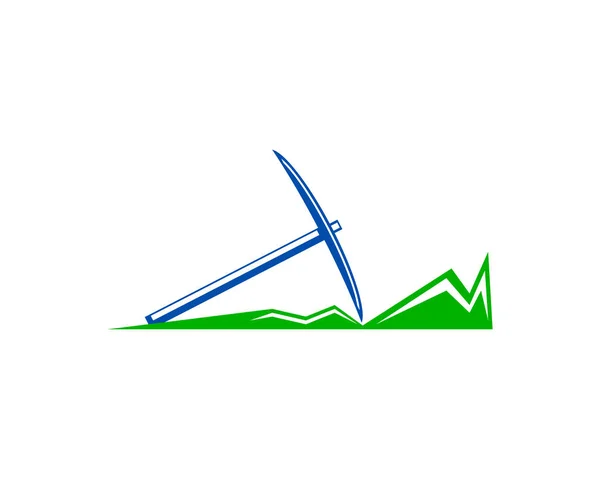 Modelo Projeto Logotipo Mineração Ilustração Vetor —  Vetores de Stock