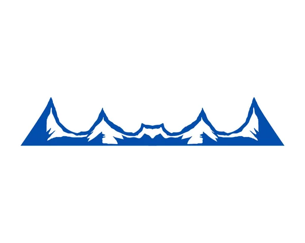 Montañas Logotipo Diseño Vector Plantilla — Vector de stock
