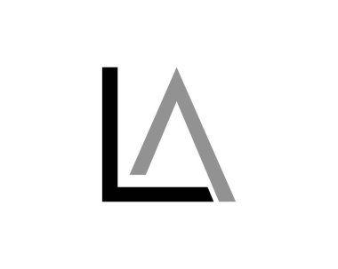 L harfi ve bir Logo şablonu vektör