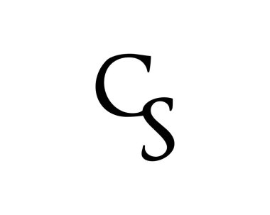 CS mektup Logo tasarım şablonu eleman vektör