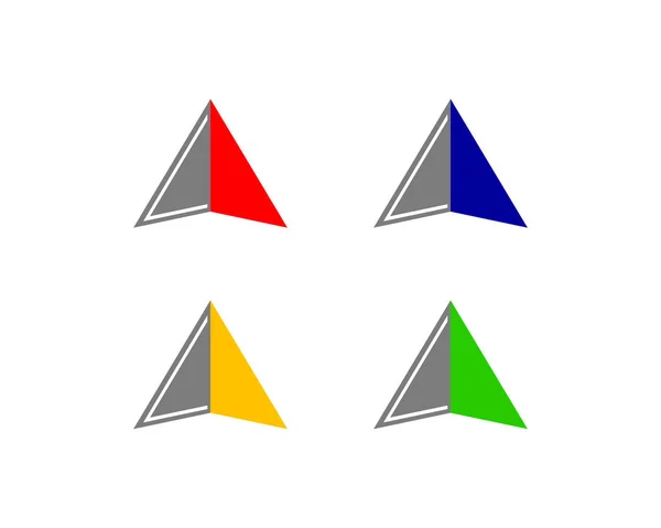 Pfeilvektor Illustration Symbol Logo Vorlage — Stockvektor