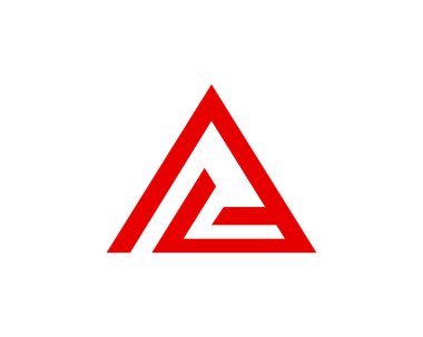 İlk harf A logo vektör tasarım şablonu