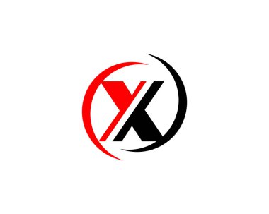 X Harfi Logo Şablonu vektör simgesi tasarımı