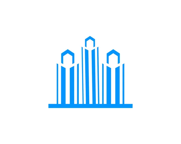 Město Logo Design Logo Města — Stockový vektor
