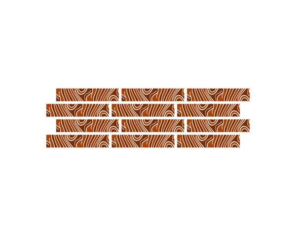 Vector Logo Parquet Laminado Pisos Azulejos — Vector de stock