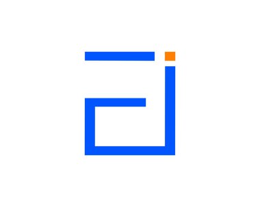 İlk harf Ei Logo tasarım şablonu