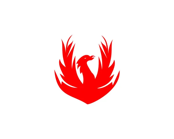 Modelo Design Logotipo Phoenix — Vetor de Stock