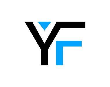 İlk harf Yf Logo tasarım şablonu