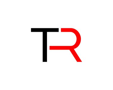 Tr mektup Logo tasarım şablonu vektör