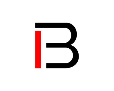 İlk harf IB Logo tasarım şablonu