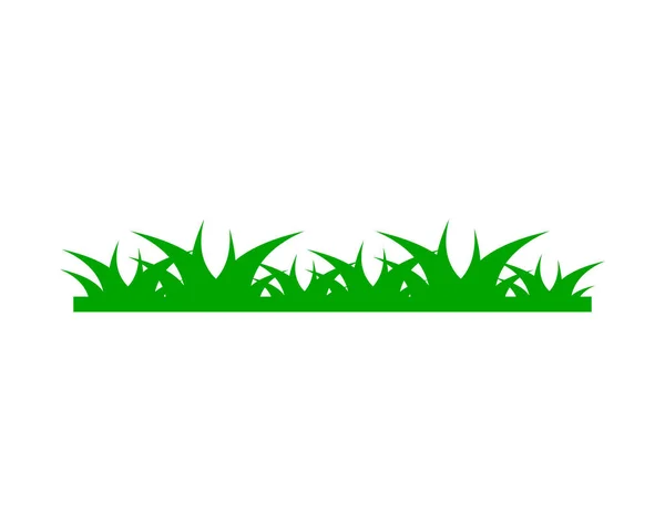 草のロゴのデザイン テンプレート — ストックベクタ