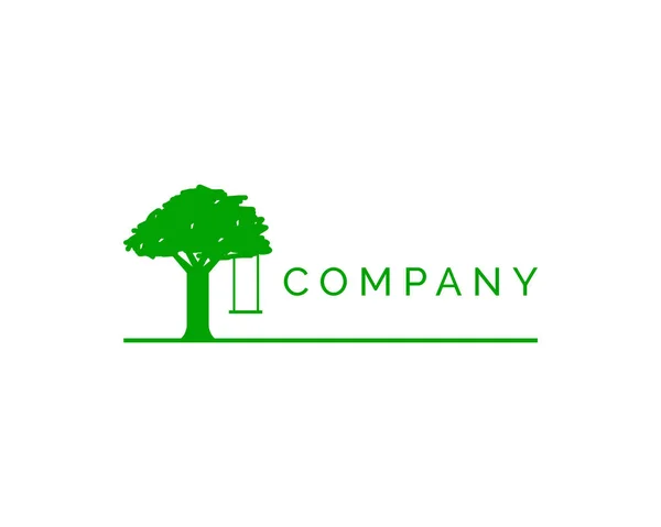 Зеленого Парку Логотипу Еко Парк Векторний Логотип — стоковий вектор
